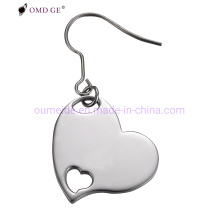 Fashion Stainless Steel Jewelry Heart Shape Earring